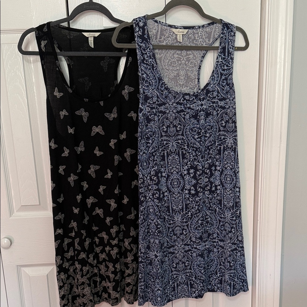 Soma Cool Nights Racerback Nightgowns Sleep shirts